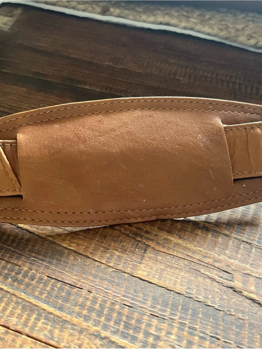 Winston Collection Tan Leather Weekend Duffle Bag